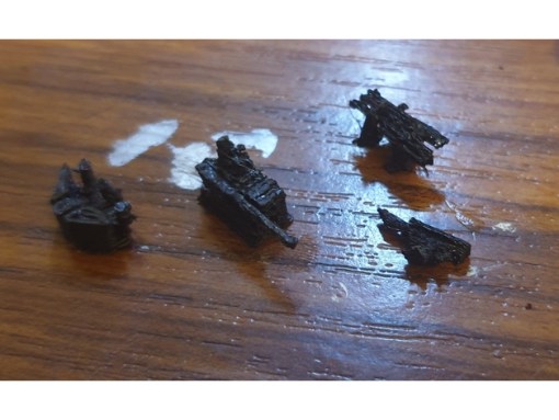 naval weapons pack - wargaming3d 28mm miniature 3D print model - Mito3D