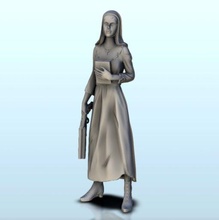 monja Biblia polvo pistola 8 + soportado versión wargaming3d miniatura juego guerra 40000 figura Futuro futurismo futurista legión miniaturas Odisea ópera resina paisaje Sci Fi ciencia ficción SF 3d print model - Mito3D