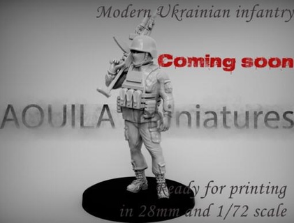 odern infantry armed forces ukraine - wargaming3d Category: DIGITAL STL FILES miniature wargamming 3d print model - Mito3D