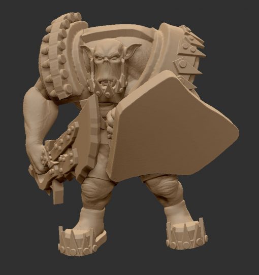 ork04 wargaming3d 28mm minyatür 3D print model - Mito3D