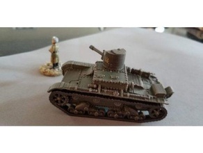 ot 26 chama tanque wargaming3d 28mm miniatura 3d print model - Mito3D