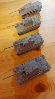 panter + Jagdpanther g2 1 56 28mm wargaming3d Almanca ww 2 minyatür savaş oyunları 3d print model - Mito3D