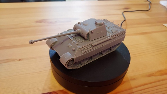 panther ausf 1 56 28mm - wargaming3d tank german ww 2 miniature wargamming 3d print model - Mito3D
