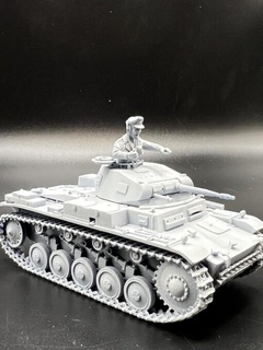 Panzer ii ausf wargaming3d stl 1 56 28mm bonne heure guerre lumière réservoir Nord Afrique panzer2 pz2 miniature wargaming 3d print model - Mito3D