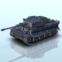 panzer vi tiger ausf - wargaming3d miniature wargamming #tank, bolt action, Flames of War, miniature, two, ww2 3d print model - Mito3D