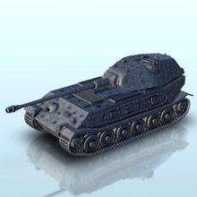 panzer vi tigre ii vk 4502 wargaming3d miniatura wargaming serbatoio bullone azione fiamme of guerra ww2 3d print model - Mito3D