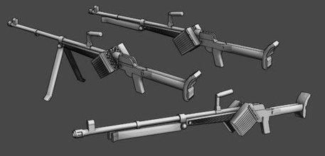 blindado chse 39 wargaming3d miniatura jogos guerra AT Rifle rifle anti tanque pzb39 3d print model - Mito3D