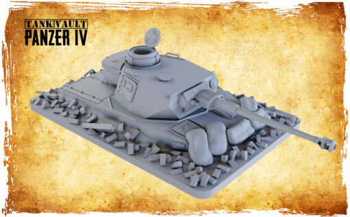 panzerturm - dug panzer iv wargaming3d miniature wargamming 3D print model - Mito3D