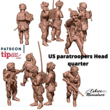 paratroopers head quarter - 28mm wargaming3d miniature wargamming 3d print model - Mito3D