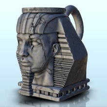 faraón nemes 8 wargaming3d miniatura juego guerra accesorio cerveza poseedor CAJA taza beber calabozo vidrio rol mesa torre bandeja 3d print model - Mito3D