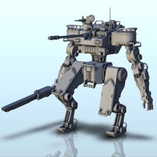 phinir combat robot 20 - wargaming3d miniature wargamming future, miniatures, science-fiction, scifi, wargame 3d print model - Mito3D