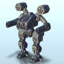 phodall mücadele robot 17 wargaming3d minyatür savaş oyunları Gelecek minyatürler science fiction scifi oyunu 3d print model - Mito3D