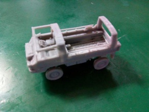 pinzgauer 4x4 light truck - wargaming3d 28mm miniature 1 100 model british army 3d print model - Mito3D