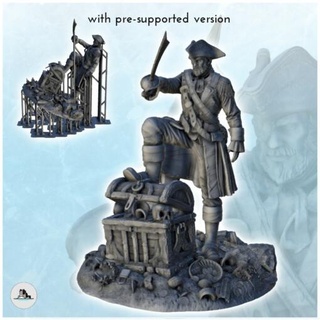 pirate sword treasure chest 2 - wargaming3d Categories: 1:100 / 15mm, 1:56 28mm, 1:72 & 1:76 20mm, 500-1500: Medieval, DIGITAL STL FILES, Terrain, Terrain accessories age architecture building dark european fantasy game house medieval middle miniatures rose scenery tabletop terrain traditionnal village war wargame miniature wargamming 3d print model - Mito3D