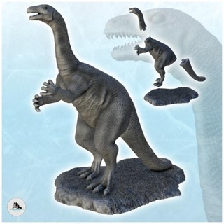 plateosauro dinosauro 11 wargaming3d base figura fossile giurassico Jurassic Park lucertola miniatura parco preistoria scala statua wargaming 3d print model - Mito3D