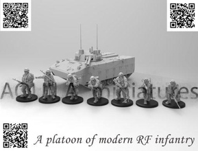pelotón moderno rf infantería wargaming3d miniatura juego guerra 3d print model - Mito3D