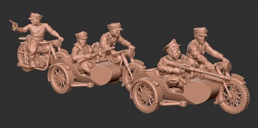 pol motobikers01 wargaming3d 28mm miniatura 3D print model - Mito3D