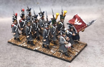 polish napoleonics battalion bundle + free mounted officer - wargaming3d miniature wargamming 15 mm, 15mm, 28mm, Napoleon, Napoleonics, poland, 3d print model - Mito3D
