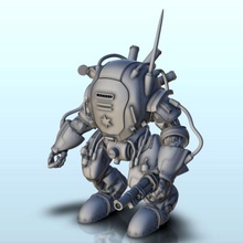 qheone combat robot 27 - wargaming3d miniature wargamming future, miniatures, science-fiction, scifi, wargame 3d print model - Mito3D