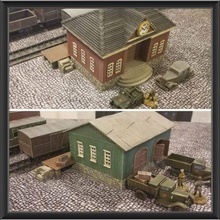 railway station warehouse stl pack 28mm scale - wargaming3d miniature 3d print model - Mito3D