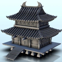 angehoben asiatisch Gebäude Fußboden 13 wargaming3d Miniatur Wargaming Angkor Bogen Architektur Asien Buddhist Tempel bauen China Chinesisch Konfuzianismus Konstruktion Design Dojo Dynastie Osten 3d print model - Mito3D