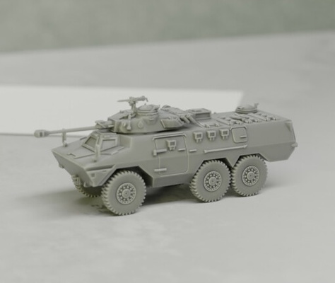 ratel 90 6x6 ifv - wargaming3d 1 56 28mm 72 & 76 20mm 1945-1980 postwar 1980+ modern 3d printables historically accurate military miniature scalemodel tank toy vehicle wargaming wargamming 3d print model - Mito3D