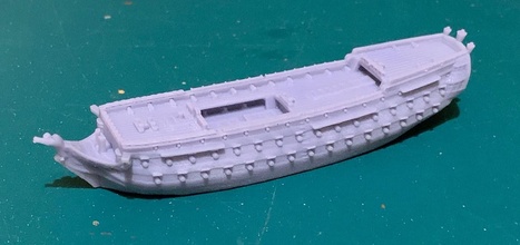 rayo espanhol navio 80 100 arma fogo 1749 1805 wargaming3d miniatura jogos guerra 2nd avaliar 3rd Preto 3d print model - Mito3D