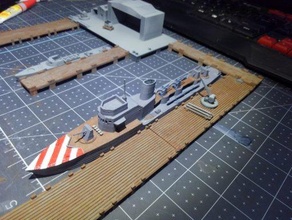 régia marina espiga torpedo barco wargaming3d 28mm miniatura 3d print model - Mito3D