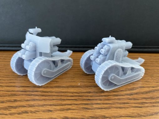 renault pattern quad heavy banger - pre-supported wargaming3d miniature wargamming 40k, bolter, heavy, rapier, Sci-Fi 3D print model - Mito3D