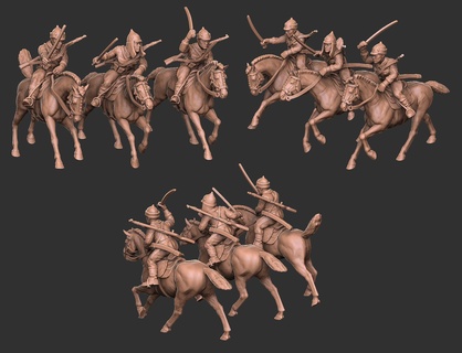 rkka cavalery budenov01 wargaming3d miniatura juego guerra 3d print model - Mito3D