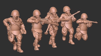rkka engenersquad01 wargaming3d Miniatur Wargaming 3d print model - Mito3D