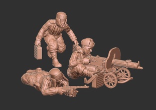 rkka maxim kış 1943 wargaming3d minyatür savaş oyunları 3d print model - Mito3D