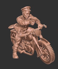 rkka motobiker05 - wargaming3d miniature wargamming 3d print model - Mito3D