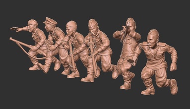 rkka penal batallón wargaming3d miniatura juego guerra 3d print model - Mito3D