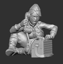 rkka radio soldier 01 1943 - wargaming3d 28mm miniature 3d print model - Mito3D