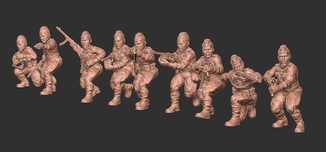 rkka esquadrão wargaming3d miniatura jogos guerra 3d print model - Mito3D