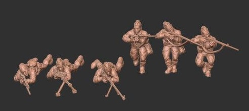 rkka squad06 wargaming3d Miniatur Wargaming 3d print model - Mito3D