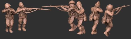 rkka fique soldiers02 wargaming3d miniatura jogos guerra 3d print model - Mito3D
