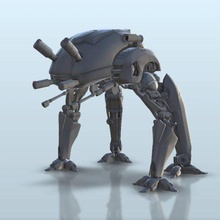 robot bot 4000 - wargaming3d miniature wargamming 40000, cab, carrier, future, futurism, futuristic, legion, machine, Military, odyssey, opera, scenery, Sci-Fi, scifi, SF, star wars, transport, vehicle, w40k, wagon, warhammer, warmachine, wheels 3d print model - Mito3D