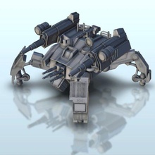 robot quadripod - wargaming3d miniature wargamming 40000, cab, carrier, future, futurism, futuristic, legion, machine, Military, odyssey, opera, scenery, Sci-Fi, scifi, SF, star wars, transport, vehicle, w40k, wagon, warhammer, warmachine, wheels 3d print model - Mito3D
