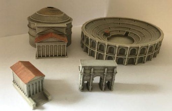 romano edificio festa pacco wargaming3d 28mm miniatura 3d print model - Mito3D