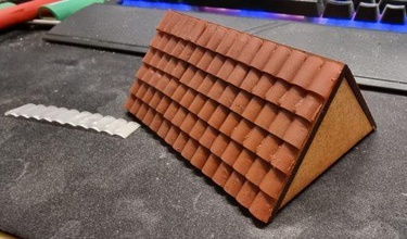 roof tiles - wargaming3d miniature wargamming 3d print model - Mito3D