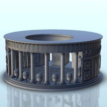 rounded atrium 19 - wargaming3d miniature wargamming Accessories, Antiquity, Architecture, building, classic, DBA, figures, Flames of War, game, games, greek, miniatures, roman, Rome, scenery, spartian, terrain, wargame, warhammer 3d print model - Mito3D