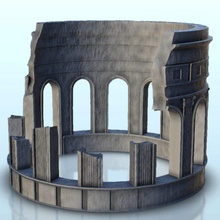 ruined building 20 - wargaming3d miniature wargamming Accessories, Antiquity, Architecture, building, classic, DBA, figures, Flames of War, game, games, greek, miniatures, roman, Rome, scenery, spartian, terrain, wargame, warhammer 3d print model - Mito3D