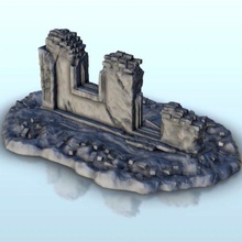 ruins building 2 - wargaming3d miniature wargamming Architecture, bolt action, building, décor, Flames of War, modern, ruins, scenery, tabletop, terrain, warhammer 3d print model - Mito3D