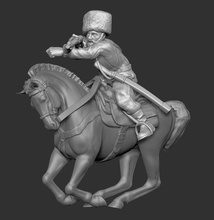 cosaques russes cavalery11 - wargaming3d 28mm miniature 3d print model - Mito3D