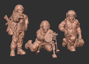 russischf ags 17 squad01 wargaming3d Miniatur Wargaming 3d print model - Mito3D