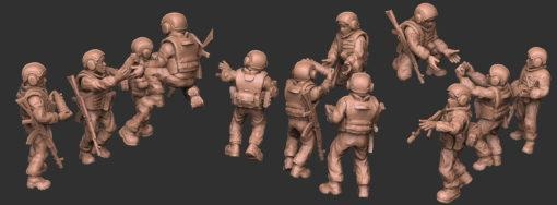 russianf soldiers04 tank crew - wargaming3d miniature wargamming 3d print model - Mito3D