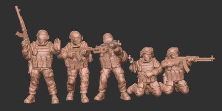 russo squad02 wargaming3d miniatura jogos guerra 3d print model - Mito3D