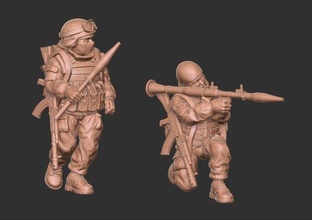 russo squad04 wargaming3d miniatura jogos guerra 3d print model - Mito3D